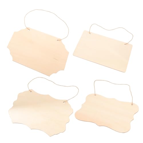 SEWOART 4Stücke Leere Holzschilder zum Basteln Unbehandelte Holztafeln für DIY Dekoration Hängende Holzschilder für Hochzeiten Cafés und Mehr Robustes Holzmaterial zum Malen SEWOART 4Stücke Leere Holzschilder zum Basteln Unbehandelte Holztafeln für DIY Dekoration Hängende Holzschilder für Hochzeiten Cafés und Mehr Robustes Holzmaterial zum Malen von SEWOART