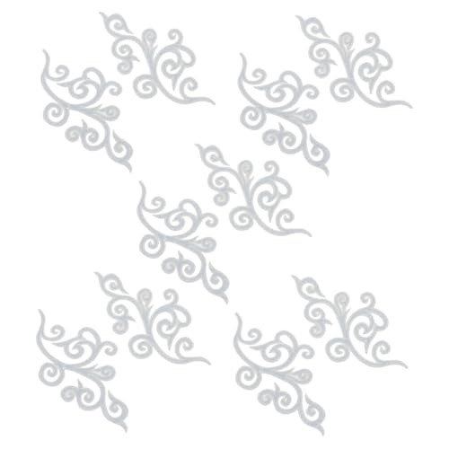 SEWOART 5 Paare Barock Stickerei Applikationen Wolkenform Silberfarben Bügel und Nähbare Stoffaufnäher für Hochzeitskleider Cheongsam Bühnenkostüme und Festliche Kleidung SEWOART 5 Paare Barock Stickerei Applikationen Wolkenform Silberfarben Bügel und Nähbare Stoffaufnäher für Hochzeitskleider Cheongsam Bühnenkostüme und Festliche Kleidung von SEWOART