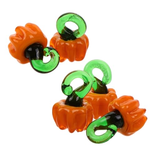 SEWOART 5 Stück Teiliges Diy Kürbis Perlen für Schmuckherstellung Glasperlen für Armbänder und Handwerk für Halloween und Projekte von SEWOART