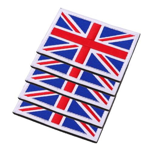 SEWOART 5 Stück Teiliges Handgefertigte Uk Flaggen Aufnäher mit Befestigung Bestickte Union Jack Applikationen für Kleidung Hüte Rucksäcke Langlebiger Stoff für DIY Bastelarbeiten SEWOART 5 Stück Teiliges Handgefertigte Uk Flaggen Aufnäher mit Befestigung Bestickte Union Jack Applikationen für Kleidung Hüte Rucksäcke Langlebiger Stoff für DIY Bastelarbeiten von SEWOART