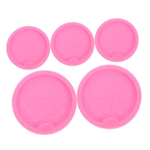 SEWOART 5 Stück Teiliges Silikon Untersetzerformen für Epoxidharz Wiederverwendbare Gießformen mit Einzigartigen Mustern für DIY Dekoration Persönliche Bastelprojekte und Professionelle SEWOART 5 Stück Teiliges Silikon Untersetzerformen für Epoxidharz Wiederverwendbare Gießformen mit Einzigartigen Mustern für DIY Dekoration Persönliche Bastelprojekte und Professionelle von SEWOART