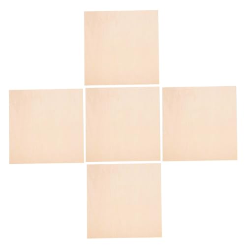 SEWOART 5 Stück Unbehandelte Basswood Platten für Bastelprojekte Quadratische Holztafeln für Holzbrand Malerei Gravur und Modellbau Vielseitig Einsetzbar und Leicht zu Bearbeiten SEWOART 5 Stück Unbehandelte Basswood Platten für Bastelprojekte Quadratische Holztafeln für Holzbrand Malerei Gravur und Modellbau Vielseitig Einsetzbar und Leicht zu Bearbeiten von SEWOART