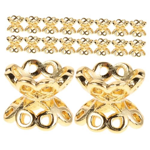 SEWOART 50 Stück Doppelseitige Hohle Metall Perlenkappen mit Blumenmuster Vergoldet Vielseitige Abstandsperlen für DIY Schmuckherstellung Armbänder Halsketten Bastelzubehör SEWOART 50 Stück Doppelseitige Hohle Metall Perlenkappen mit Blumenmuster Vergoldet Vielseitige Abstandsperlen für DIY Schmuckherstellung Armbänder Halsketten Bastelzubehör von SEWOART