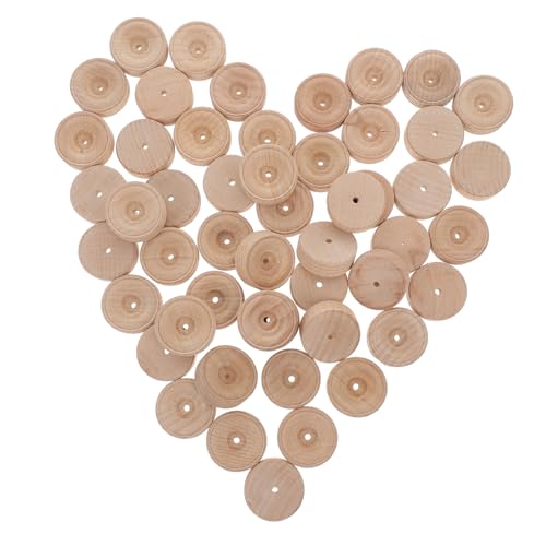 SEWOART 50 Stück Holzräder für DIY Spielzeugautos Bastelräder für Kreative Projekte Holzräder für Lehrreiche Spielzeuge und Handarbeiten für Modelleisenbahnen und Handgefertigte Fahrzeuge SEWOART 50 Stück Holzräder für DIY Spielzeugautos Bastelräder für Kreative Projekte Holzräder für Lehrreiche Spielzeuge und Handarbeiten für Modelleisenbahnen und Handgefertigte Fahrzeuge von SEWOART