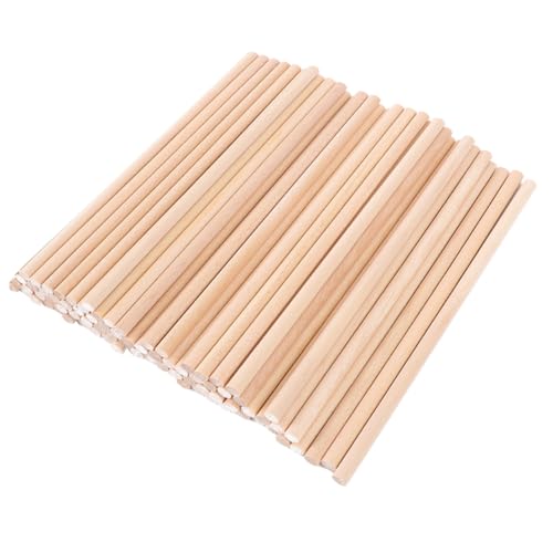 SEWOART 50 Stück Holzstock volumni kinderinstrumente Schlaginstrumente Rhythmusstäbe Musikalisches Schlaginstrument trommelstöcke Holzstäbchen Musikstock aus Holz hölzern Khaki von SEWOART
