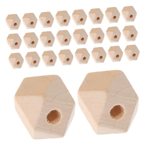 SEWOART 50 Stück Naturholz Achtkantperlen Facettierte Sechseckige DIY Holzperlen für Schmuckherstellung Bastelperlen zum Bemalen Holz-charms für Armbänder und Accessoires SEWOART 50 Stück Naturholz Achtkantperlen Facettierte Sechseckige DIY Holzperlen für Schmuckherstellung Bastelperlen zum Bemalen Holz-charms für Armbänder und Accessoires von SEWOART