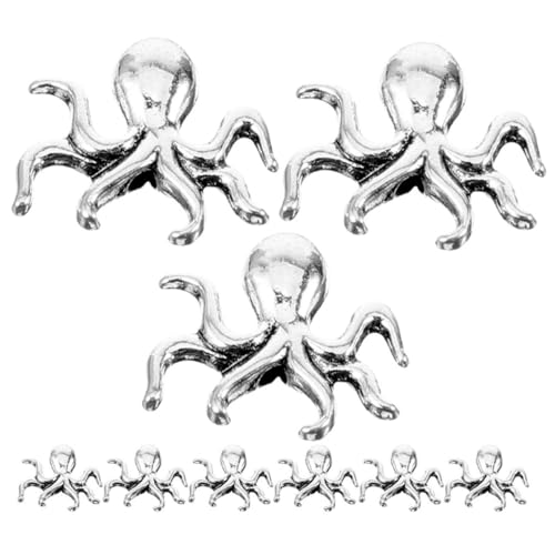 SEWOART 50 Stück Octopus Charms aus Zinklegierung Spacer Beads für Armbänder und Halsketten Tierische Schmuckperlen für DIY Schmuckherstellung Design für Vielseitige Anlässe SEWOART 50 Stück Octopus Charms aus Zinklegierung Spacer Beads für Armbänder und Halsketten Tierische Schmuckperlen für DIY Schmuckherstellung Design für Vielseitige Anlässe von SEWOART
