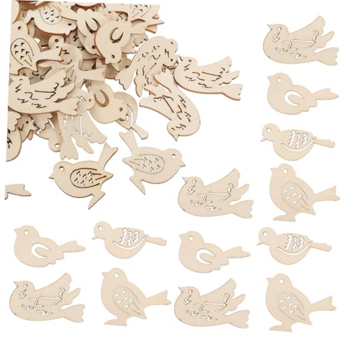 SEWOART 50 Stück Unbemalte Holzscheiben in Vogel Form Naturbelassene Holzanhänger für DIY Bastelprojekte Sichere und Langlebige Holzverzierung für Kinderzimmer und Kreative SEWOART 50 Stück Unbemalte Holzscheiben in Vogel Form Naturbelassene Holzanhänger für DIY Bastelprojekte Sichere und Langlebige Holzverzierung für Kinderzimmer und Kreative von SEWOART