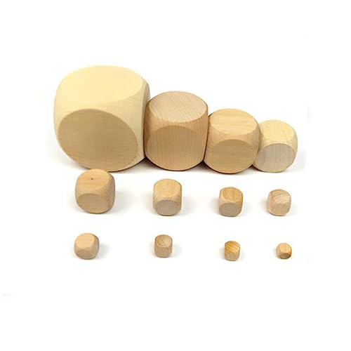 SEWOART 50 Stück puzzlewürfel rätselwürfell spielewürfel Holzwürfel spielwürfel Puzzle Cubes Verlinkung groß Leerzeichen Name sechsseitige Gadgets Hölzern von SEWOART