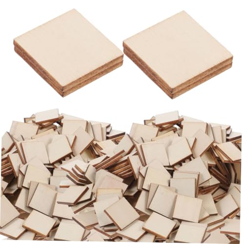 SEWOART 500 Stück Quadratische Rohholzplatten aus Naturbelassenem Holz Dicke Holzstücke für DIY Bastelprojekte Malerei Holzbrandkunst und Kreative Handarbeiten SEWOART 500 Stück Quadratische Rohholzplatten aus Naturbelassenem Holz Dicke Holzstücke für DIY Bastelprojekte Malerei Holzbrandkunst und Kreative Handarbeiten von SEWOART