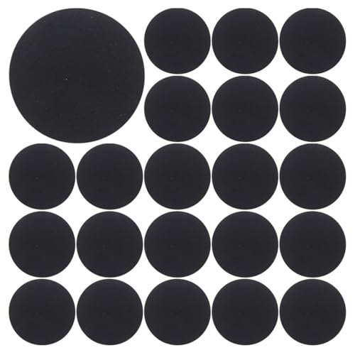 SEWOART 500Stücke Schwarze Selbstklebende Filzpunkte Runde Filzaufkleber für DIY Projekte Hochwertige Filzgleiter für Kleidungsdekoration und Bastelarbeiten von SEWOART