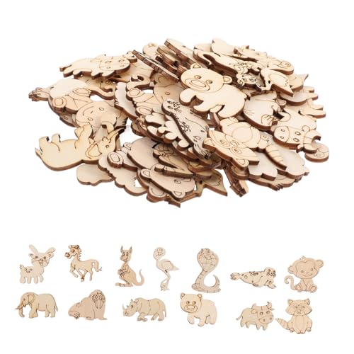 SEWOART 50Stücke Tier Holzausschnitte Unbehandeltem Holz DIY Bastelausschnitte für Kreative Dekoration Rustikale Holzverzierungen für Heimwerkerprojekte SEWOART 50Stücke Tier Holzausschnitte Unbehandeltem Holz DIY Bastelausschnitte für Kreative Dekoration Rustikale Holzverzierungen für Heimwerkerprojekte von SEWOART