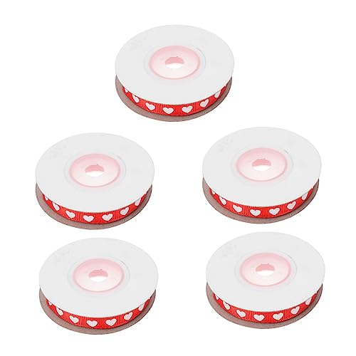 SEWOART 5Rollen valentinstag band Satinband mehrfarbiges Band Schwarzes Band Rosa Schleife für hochzeitsdeko wedding decoration geschenkband Liebe Herzmusterband Verpackungsband Polyester SEWOART 5Rollen valentinstag band Satinband mehrfarbiges Band Schwarzes Band Rosa Schleife für hochzeitsdeko wedding decoration geschenkband Liebe Herzmusterband Verpackungsband Polyester von SEWOART
