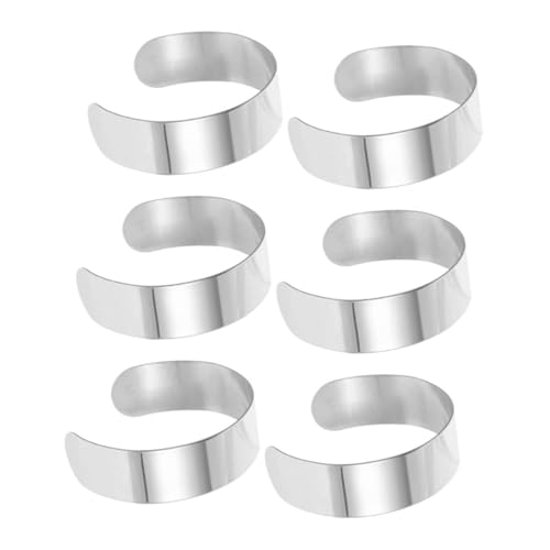 SEWOART 6 Stück DIY Armband Rohlinge Offenes Cuff Bangle für Schmuckherstellung und Gravur Vielseitiges Armband für Männer und Frauen SEWOART 6 Stück DIY Armband Rohlinge Offenes Cuff Bangle für Schmuckherstellung und Gravur Vielseitiges Armband für Männer und Frauen von SEWOART