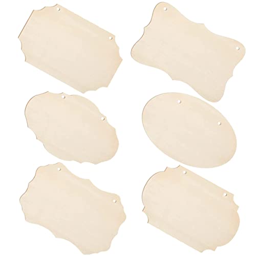 SEWOART 6 Stück Hölzerne leere hängende Marke Tafel hängen Stichworte Zeichen Weiß schmücken DIY Bastelausschnitte Holzschild unvollendete Holzausschnitte leere Chips DIY Holztafel Khaki SEWOART 6 Stück Hölzerne leere hängende Marke Tafel hängen Stichworte Zeichen Weiß schmücken DIY Bastelausschnitte Holzschild unvollendete Holzausschnitte leere Chips DIY Holztafel Khaki von SEWOART