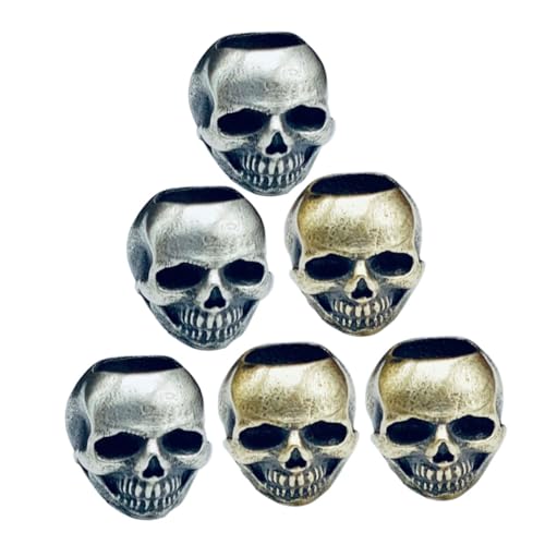 SEWOART 6 Stück Skull Beads Halloween Themen Perlen für Diy Schmuckherstellung Vielseitige Schädelperlen für Armbänder und Kreative Bastelprojekte SEWOART 6 Stück Skull Beads Halloween Themen Perlen für Diy Schmuckherstellung Vielseitige Schädelperlen für Armbänder und Kreative Bastelprojekte von SEWOART