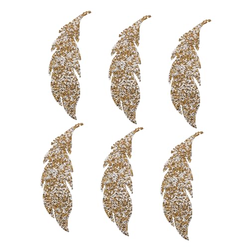 SEWOART 6 Stück Teiliges Bling Bling Leaf Hotfix Patches Strapazierfähige Vielseitige Applikationen für Kleidungsstücke Leder Schuhe Kreative DIY Dekoration Stark Haftend SEWOART 6 Stück Teiliges Bling Bling Leaf Hotfix Patches Strapazierfähige Vielseitige Applikationen für Kleidungsstücke Leder Schuhe Kreative DIY Dekoration Stark Haftend von SEWOART