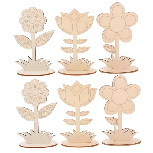 SEWOART 6 Stück Teiliges DIY Unlackierte Holzblumen Handgefertigte Holzblumen Basteln Kreative Dekoration Kinderhandwerk Naturholz für Kinderzimmer Büro Party SEWOART 6 Stück Teiliges DIY Unlackierte Holzblumen Handgefertigte Holzblumen Basteln Kreative Dekoration Kinderhandwerk Naturholz für Kinderzimmer Büro Party von SEWOART