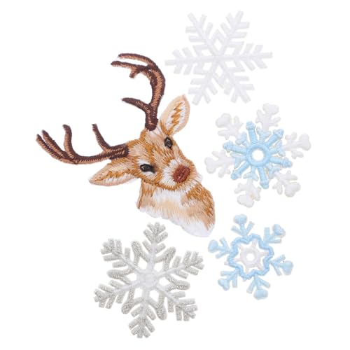 SEWOART 6 Stück Teiliges Goldene Schneeflocken Rentier-stickerei Patches zum Aufbügeln oder Annähen Langlebige Diy-applikationen für Kleidung Taschen Vorhänge und Kreative Textilgestaltung SEWOART 6 Stück Teiliges Goldene Schneeflocken Rentier-stickerei Patches zum Aufbügeln oder Annähen Langlebige Diy-applikationen für Kleidung Taschen Vorhänge und Kreative Textilgestaltung von SEWOART