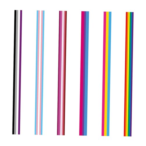 SEWOART 6 Stück Teiliges Regenbogenband Langlebiges Polyester DIY Geschenkband und Schleifenband für Pride Party Haar Dekoration Buntes Vielseitiges Bastelzubehör SEWOART 6 Stück Teiliges Regenbogenband Langlebiges Polyester DIY Geschenkband und Schleifenband für Pride Party Haar Dekoration Buntes Vielseitiges Bastelzubehör von SEWOART