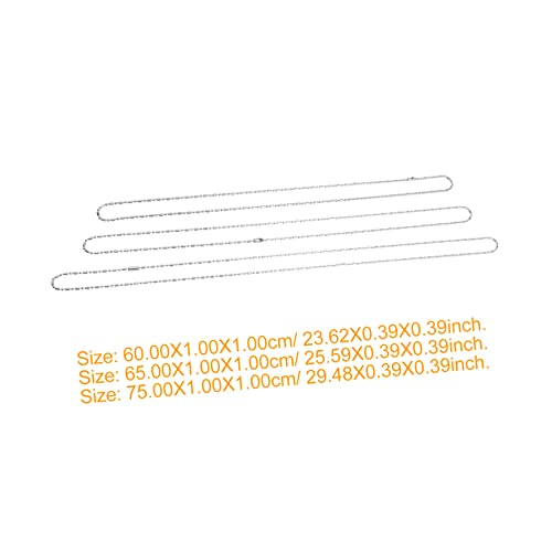 SEWOART 6 Stück Teiliges Titanium Stahl Gliederketten DIY Schmuckherstellung Zubehör für Personalisierte Halsketten und Kreative Schmuckgestaltung SEWOART 6 Stück Teiliges Titanium Stahl Gliederketten DIY Schmuckherstellung Zubehör für Personalisierte Halsketten und Kreative Schmuckgestaltung von SEWOART