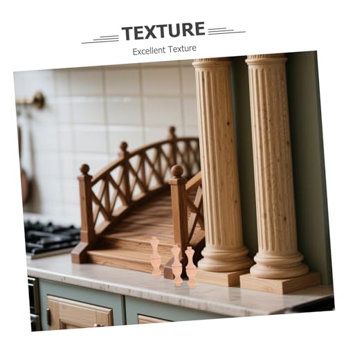 SEWOART 6 Stück Teiliges Unbemalter Spindeln mit Klassischem Römischem Kürbis Design Vielseitig für Möbelornamente Holzsäulen Schränke und DIY Heimdekoration Geeignet von SEWOART