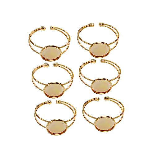 SEWOART 6 Stück Y Förmige Armband Basen aus Kupfer Rund Verstellbar Langlebig und Rostfrei für DIY Schmuckherstellung Ovalanhängern Goldfarben SEWOART 6 Stück Y Förmige Armband Basen aus Kupfer Rund Verstellbar Langlebig und Rostfrei für DIY Schmuckherstellung Ovalanhängern Goldfarben von SEWOART