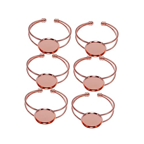 SEWOART 6 Stück Y Förmige Armbandrohlinge aus Kupfer Rundes Plättchen in Roségold Verstellbare DIY Schmuckketten für Glasanhänger und Ovalanhänger zur Schmuckherstellung SEWOART 6 Stück Y Förmige Armbandrohlinge aus Kupfer Rundes Plättchen in Roségold Verstellbare DIY Schmuckketten für Glasanhänger und Ovalanhänger zur Schmuckherstellung von SEWOART