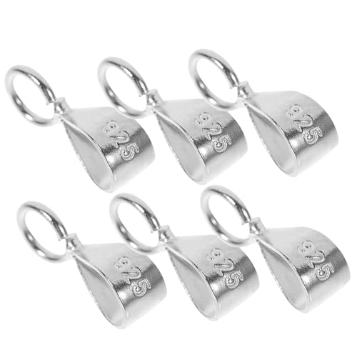 SEWOART 6 Stück hand schmuck schmuckherstellung Schmuckverbinder für Kleidung Charme Armband mit Geburtsstein Ring Schmuckverschlüsse und Verschlüsse Karabinerverschlüsse 925 Silber Silver von SEWOART