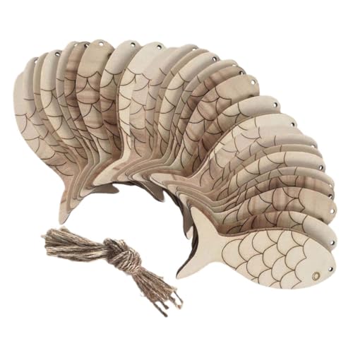 SEWOART 60 Stück Teiliges Holzfisch Deko zum Basteln Unbehandelte Holzformen mit Bohrungen Inklusive Pakete Hanfschnur Vielseitige DIY Holzornamente zum Aufhängen für und Partygestaltung SEWOART 60 Stück Teiliges Holzfisch Deko zum Basteln Unbehandelte Holzformen mit Bohrungen Inklusive Pakete Hanfschnur Vielseitige DIY Holzornamente zum Aufhängen für und Partygestaltung von SEWOART