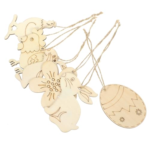 SEWOART 60 Stück Teiliges Holzscheiben mit Hasen und Ei Motiven Naturbelassene Holzanhänger zum Bemalen und Dekorieren mit Aufhängeloch für DIY Osterdeko und Familienbasteln SEWOART 60 Stück Teiliges Holzscheiben mit Hasen und Ei Motiven Naturbelassene Holzanhänger zum Bemalen und Dekorieren mit Aufhängeloch für DIY Osterdeko und Familienbasteln von SEWOART