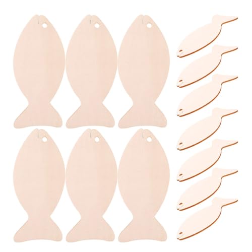 SEWOART 64Stücke Unvollendete Holzausschnitte Fischform Leere Holzanhänger zum Basteln Kreative DIY Dekoration für Sommer Party Vielseitige Ornamente für SEWOART 64Stücke Unvollendete Holzausschnitte Fischform Leere Holzanhänger zum Basteln Kreative DIY Dekoration für Sommer Party Vielseitige Ornamente für von SEWOART