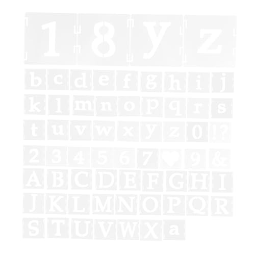 SEWOART 65 Stück Teiliges Schablonen Buchstaben Zahlen und Symbolen Wiederverwendbare Zeichenschablonen für DIY Wandmalerei Kunsthandwerk Scrapbooking Holzschildgestaltung SEWOART 65 Stück Teiliges Schablonen Buchstaben Zahlen und Symbolen Wiederverwendbare Zeichenschablonen für DIY Wandmalerei Kunsthandwerk Scrapbooking Holzschildgestaltung von SEWOART