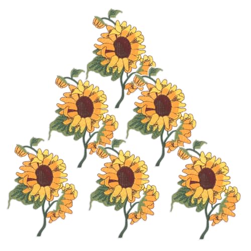 SEWOART 6Stücke Blumen Aufnäher zum Aufbügeln Sonnenblumen Stickerei Patches Applikationen für Kleidung Taschen und Hüte zum Verzieren und Reparieren SEWOART 6Stücke Blumen Aufnäher zum Aufbügeln Sonnenblumen Stickerei Patches Applikationen für Kleidung Taschen und Hüte zum Verzieren und Reparieren von SEWOART