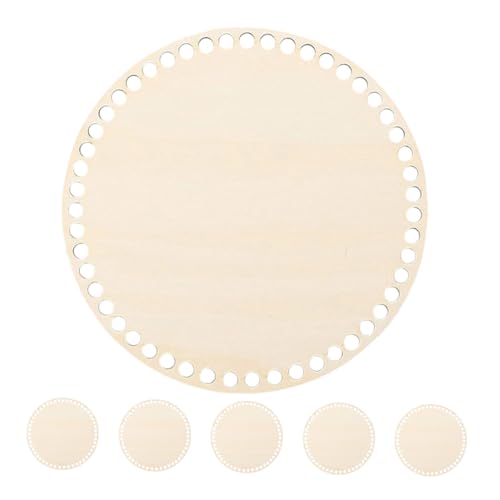 SEWOART 6Stücke Holzkorbböden zum Häkeln Runde Basis für DIY Taschen Stabile und Langlebige Materialien für Häkelprojekte Einfach zu Verwenden SEWOART 6Stücke Holzkorbböden zum Häkeln Runde Basis für DIY Taschen Stabile und Langlebige Materialien für Häkelprojekte Einfach zu Verwenden von SEWOART