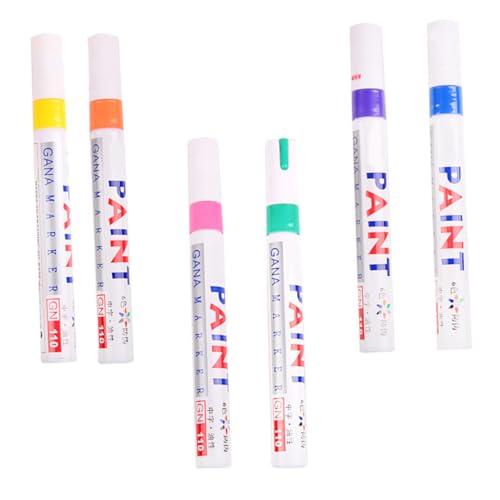 SEWOART 6Stücke Teiliges Farbige Acrylmarker Stifte Ölbasis Graffiti Marker für Kratzerreparatur Geeignet für Autos und Kreative Projekte SEWOART 6Stücke Teiliges Farbige Acrylmarker Stifte Ölbasis Graffiti Marker für Kratzerreparatur Geeignet für Autos und Kreative Projekte von SEWOART