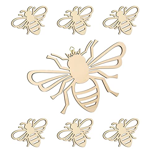 SEWOART 7 Stück Teiliges Holz Bienen Hängeornament Unbehandelte Holzpendants zum Malen Basteln Dekorieren für Partys Schulprojekte und Kreative DIY Ideen SEWOART 7 Stück Teiliges Holz Bienen Hängeornament Unbehandelte Holzpendants zum Malen Basteln Dekorieren für Partys Schulprojekte und Kreative DIY Ideen von SEWOART