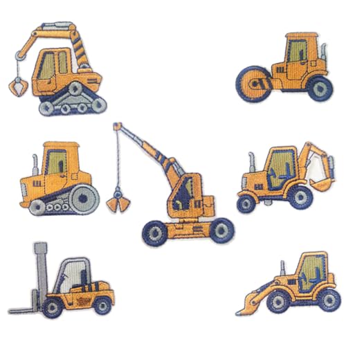 SEWOART 7Stücke Teiliges Baufahrzeug Aufnäher Cartoon Stickerei Patches Zum Aufbügeln Für Kleidung DIY Bekleidung Zubehör Entzückende Patches Für Jacken Shirts Und Jeans SEWOART 7Stücke Teiliges Baufahrzeug Aufnäher Cartoon Stickerei Patches Zum Aufbügeln Für Kleidung DIY Bekleidung Zubehör Entzückende Patches Für Jacken Shirts Und Jeans von SEWOART