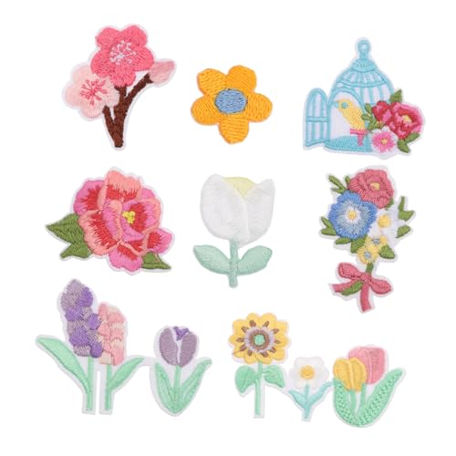 SEWOART 8 Stück Aufnäher mit Blumenstickerei nähen Applikationen Stickstoff Flicken für Kleidung Kleiderflicken gestickte Aufnäher Aufnäher Polyester Colorful SEWOART 8 Stück Aufnäher mit Blumenstickerei nähen Applikationen Stickstoff Flicken für Kleidung Kleiderflicken gestickte Aufnäher Aufnäher Polyester Colorful von SEWOART