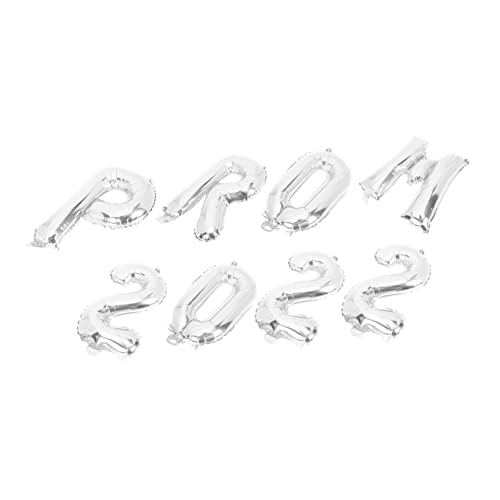 SEWOART 8 Stück Teiliges Abschlussballon Silberfarben Hochwertige Folienballons in Zahlen und Buchstabenform Dekorative Party Accessoires für Abschlussfeier Prom Deko Fotorequisite SEWOART 8 Stück Teiliges Abschlussballon Silberfarben Hochwertige Folienballons in Zahlen und Buchstabenform Dekorative Party Accessoires für Abschlussfeier Prom Deko Fotorequisite von SEWOART