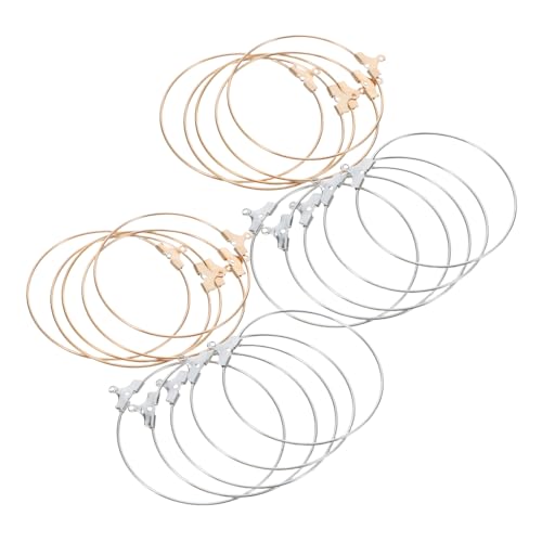 SEWOART 80 Stück Runde Metall Ohrhaken Beading Hoop Findings Leichtes Drahtdesign für DIY Schmuckherstellung Ohrring Zubehör Langlebig Komfortabel für Damen SEWOART 80 Stück Runde Metall Ohrhaken Beading Hoop Findings Leichtes Drahtdesign für DIY Schmuckherstellung Ohrring Zubehör Langlebig Komfortabel für Damen von SEWOART