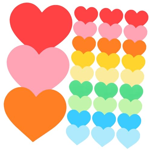 SEWOART 90Stücke Herz Papierausschnitte DIY Ausschnitte für Klassenzimmer und Bastelprojekte Langlebige Dekorationen für Besondere Anlässe und Gestaltung SEWOART 90Stücke Herz Papierausschnitte DIY Ausschnitte für Klassenzimmer und Bastelprojekte Langlebige Dekorationen für Besondere Anlässe und Gestaltung von SEWOART