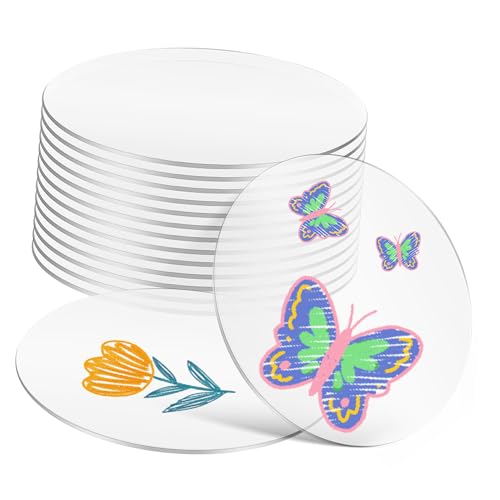 SEWOART Acryl-kreisblätter 15er-pack Runde Acryl-rohlinge 12 Cm Vielseitig Einsetzbar für Dekoration SEWOART Acryl-kreisblätter 15er-pack Runde Acryl-rohlinge 12 Cm Vielseitig Einsetzbar für Dekoration von SEWOART