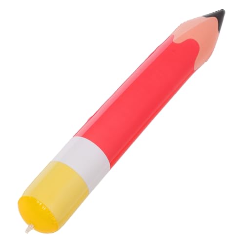 SEWOART Aufblasbarer PVC Bleistift Luftballon Rot Klassenzimmer Party Dekoration Fotorequisite für Schüler Langlebige Reißfeste Große Aufblasbare Bleistift Deko von SEWOART