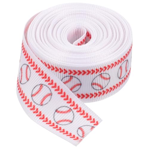 SEWOART Baseball Geschenkband Polyester Breit Kreative Schleifenband für Party Deko DIY Geschenkverpackung und Bastelarbeiten von SEWOART
