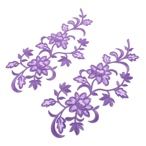 SEWOART Bestickte Blumen Applikationen zum Aufbügeln Blumen Stickerei Patches für DIY Kleidung Hochwertige Blüten Applique für Hochzeitskleider und Festliche Outfits Langlebig und von SEWOART