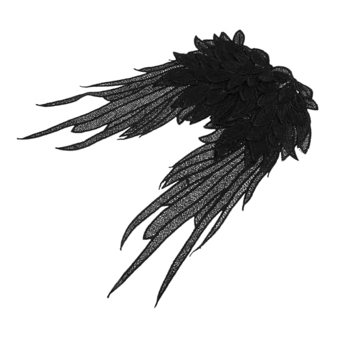 SEWOART Bestickte Engelsflügel Applikation Groß Schwarz DIY Stickerei Patch für Kleidung Leichtes Komfortables Flügel Kostüm Zubehör Dekorativer Nähaufnäher für Party und Mode SEWOART Bestickte Engelsflügel Applikation Groß Schwarz DIY Stickerei Patch für Kleidung Leichtes Komfortables Flügel Kostüm Zubehör Dekorativer Nähaufnäher für Party und Mode von SEWOART