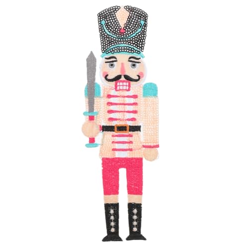 SEWOART Bestickter Aufnäher zum Aufbügeln Nutcracker Applique Patch mit Glitzer für Kleidung Jeans Jacken DIY Cartoon Stickerei Applikation Langlebig und Einfach Anzubringen SEWOART Bestickter Aufnäher zum Aufbügeln Nutcracker Applique Patch mit Glitzer für Kleidung Jeans Jacken DIY Cartoon Stickerei Applikation Langlebig und Einfach Anzubringen von SEWOART