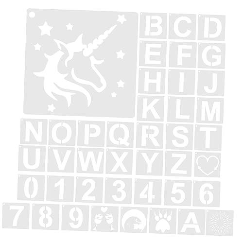 SEWOART Buchstabenschablone Schablonen Zum Malen Für Stoffmalerei Alphabet Mit Zahlen Mustern Holz DIY Bastelvorlage Für Kinder Tagebücher SEWOART Buchstabenschablone Schablonen Zum Malen Für Stoffmalerei Alphabet Mit Zahlen Mustern Holz DIY Bastelvorlage Für Kinder Tagebücher von SEWOART