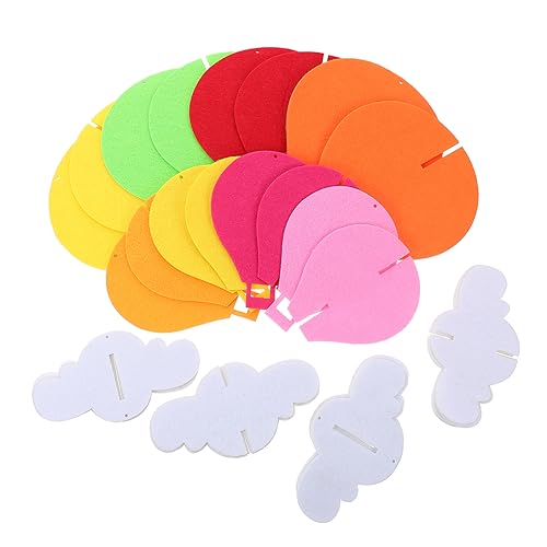 SEWOART Bunte Hot Air Balloon Hängedeko Teilig mit Wolken Filzmaterial Kinderfreundlich für Klassenzimmer Kindergartenflur Festliche Raumgestaltung SEWOART Bunte Hot Air Balloon Hängedeko Teilig mit Wolken Filzmaterial Kinderfreundlich für Klassenzimmer Kindergartenflur Festliche Raumgestaltung von SEWOART